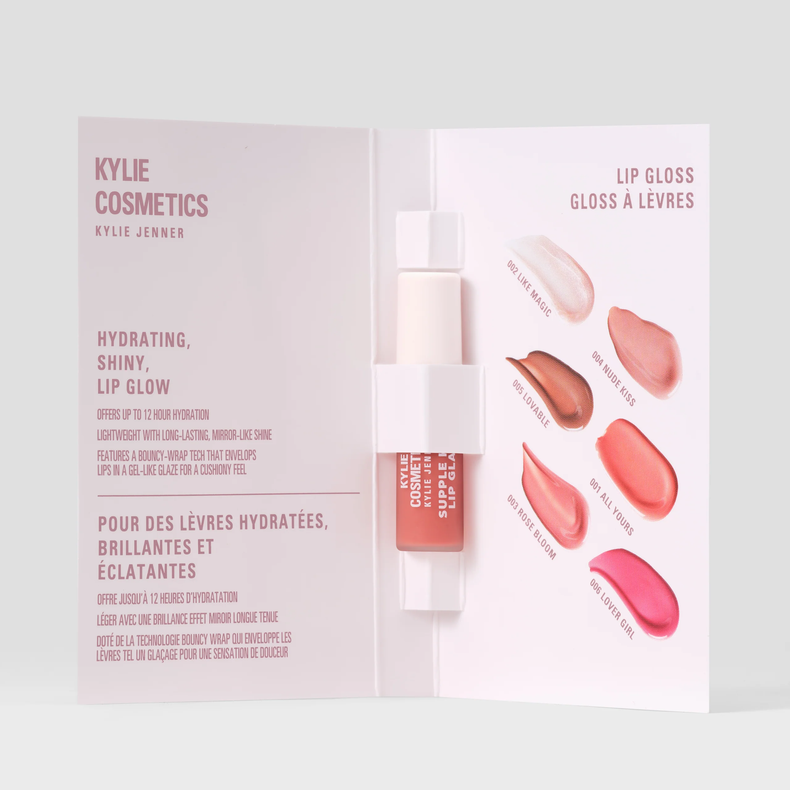 Rose Bloom Supple Kiss Lip Glaze Deluxe-provprov