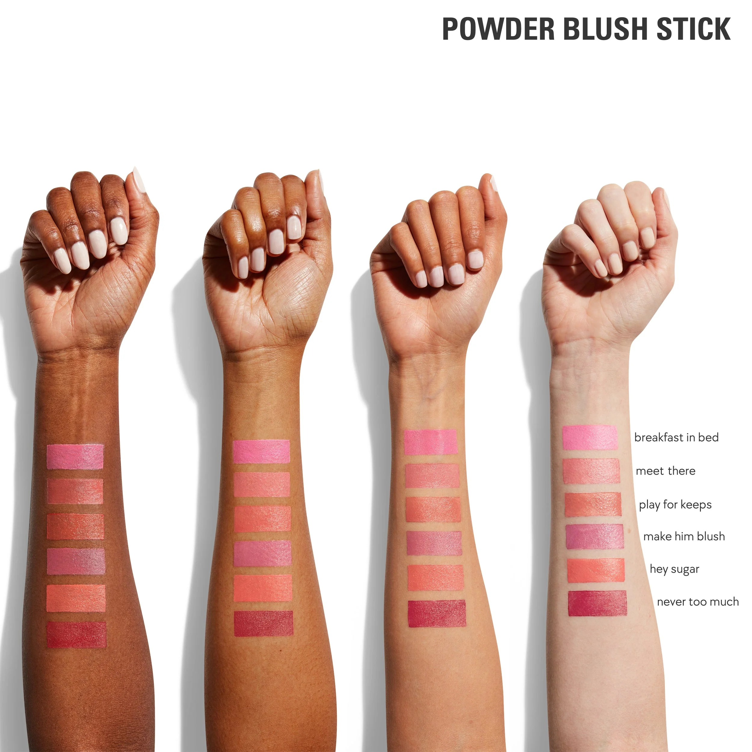 Powder Blush Stick Cream-to-Powder Blush til en Blød Mat Glød