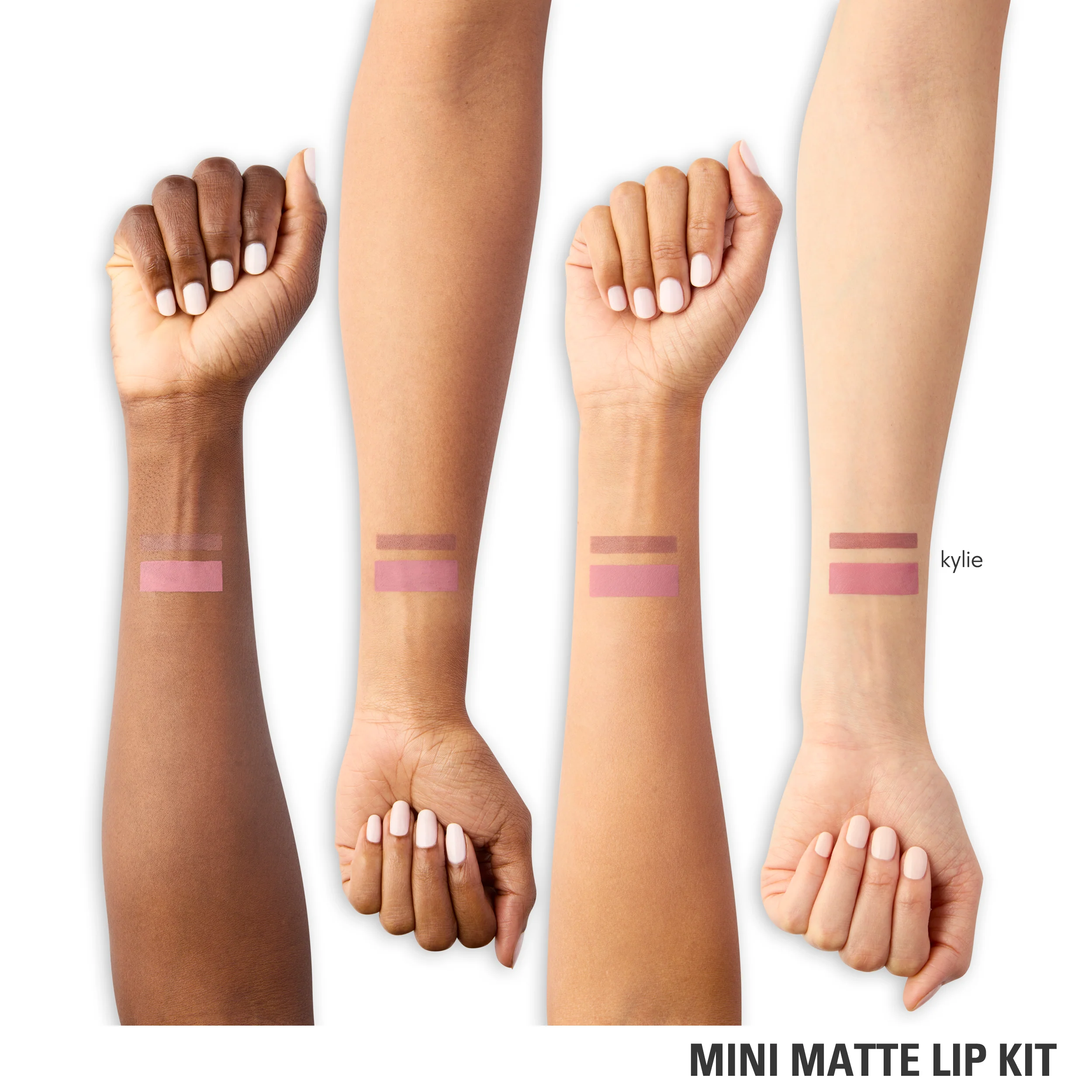 Mini Matte Lip Kit i Nuancen Kylie med Lip Liner og Flydende Læbestift