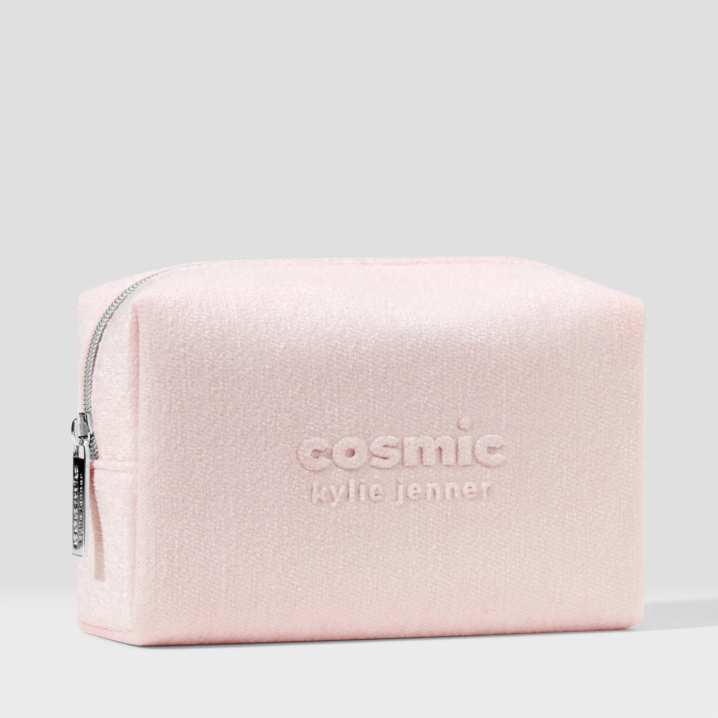 Cosmic Pink Velvet Makeup Bag