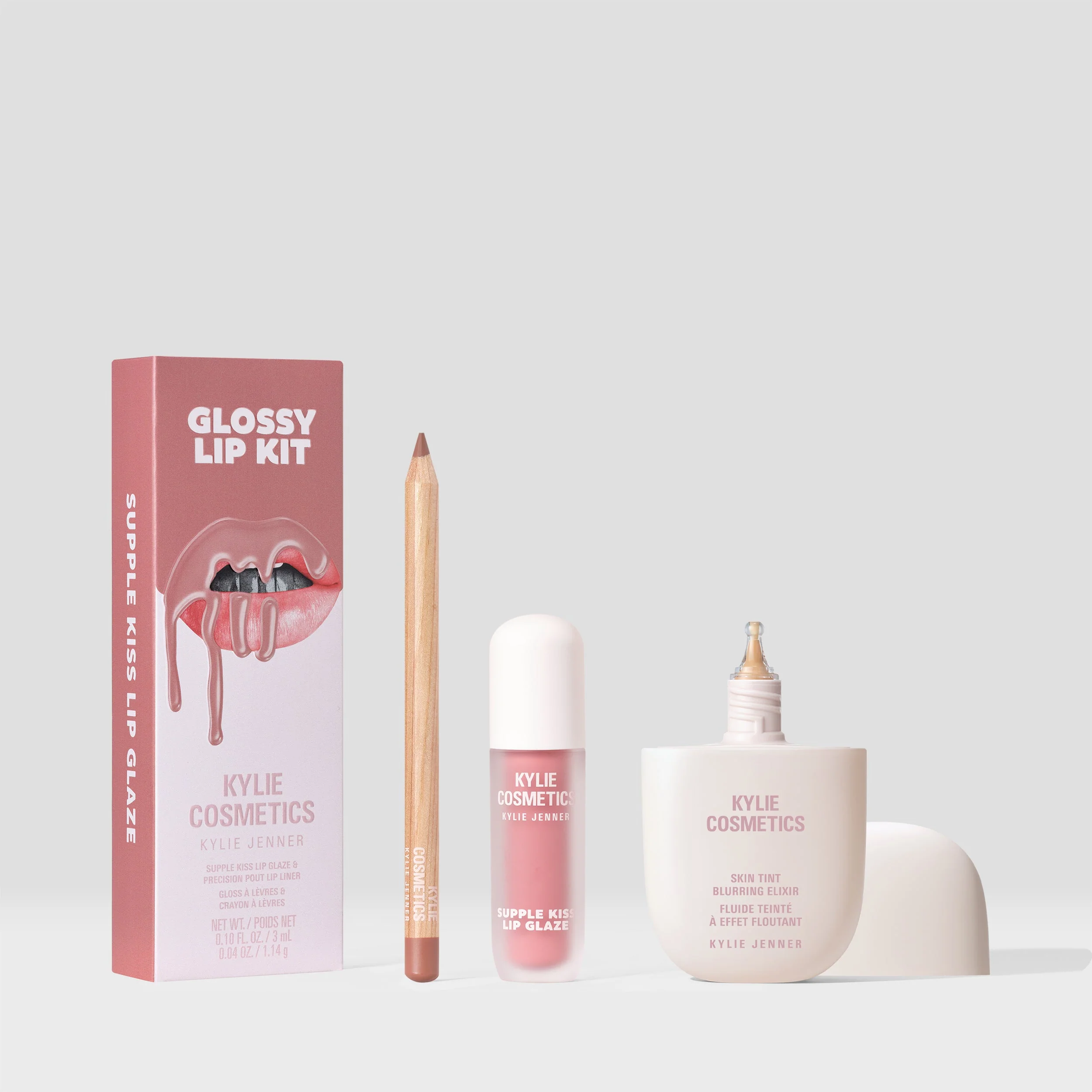 Glossy Lip Kit & Skin Tint Blurring Elixir-duo