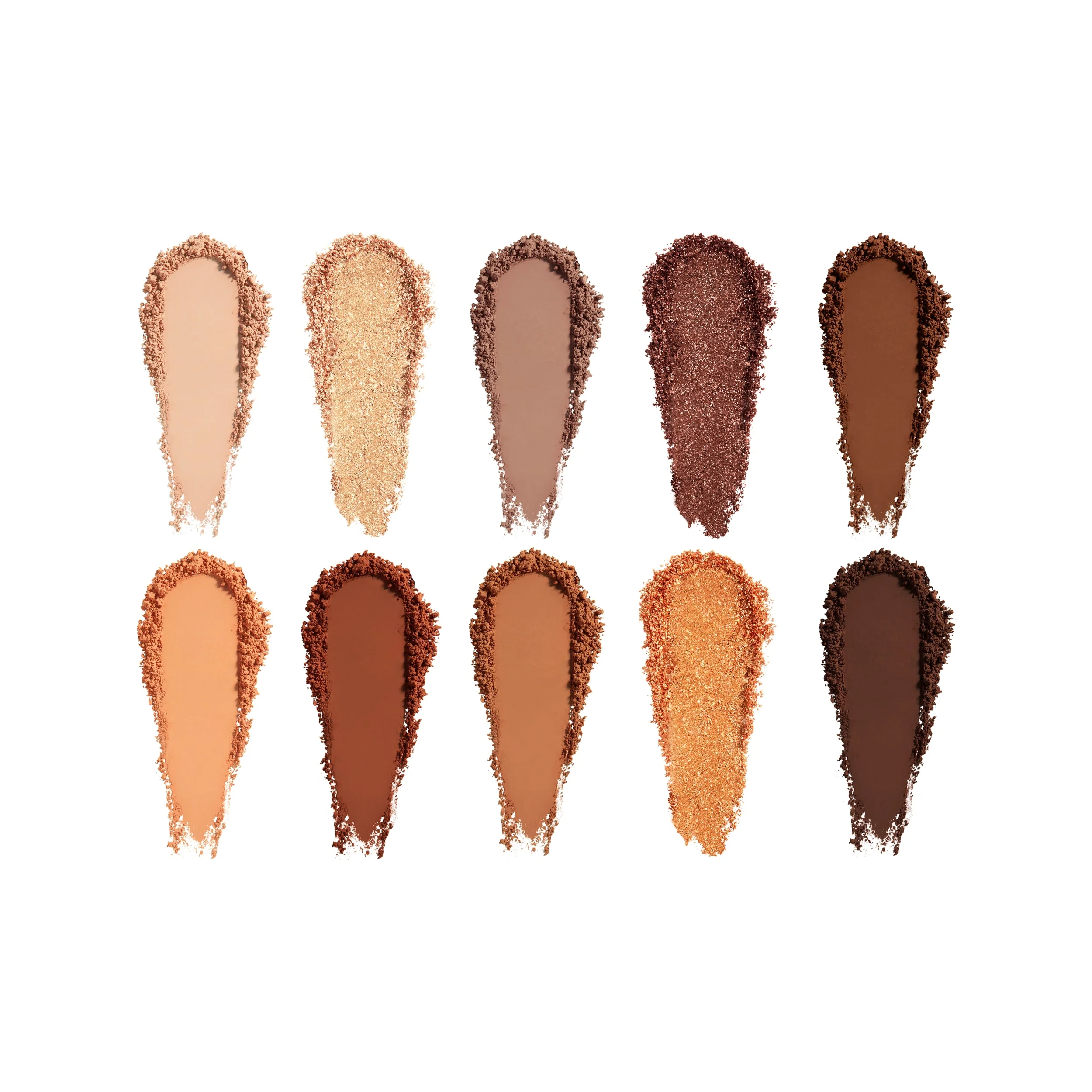 The Bronze Palette – gepresster Lidschatten-Puder mit 10 Farbtönen