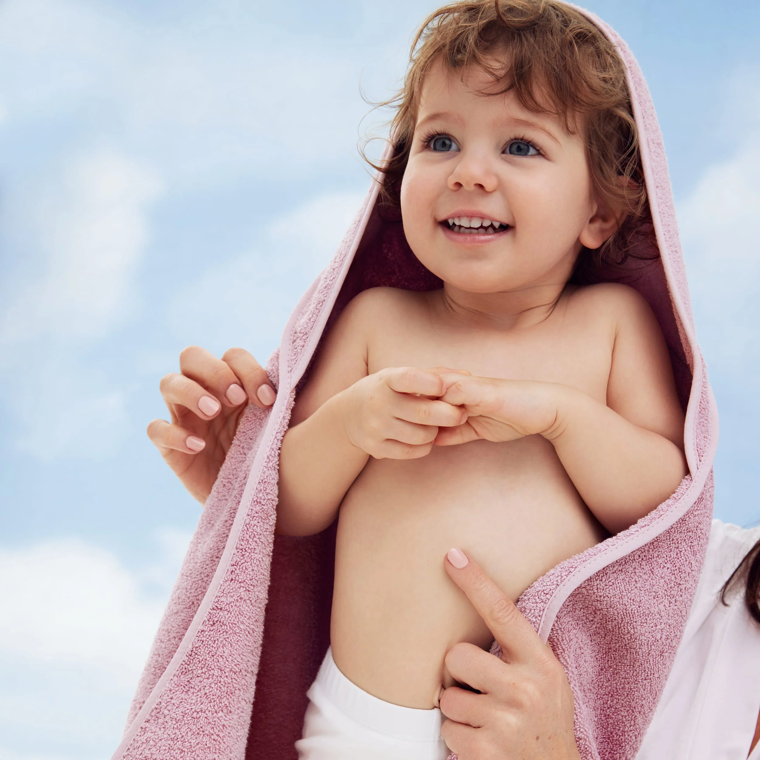 Badehåndkle med hette for babyer og småbarn